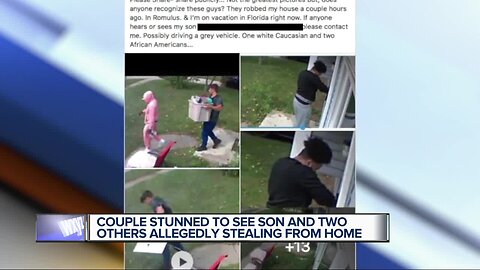 Mom posts surveillance video on Facebook in hopes of finding burglary suspects including her own son