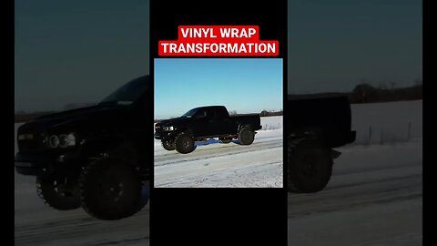 VINLY WRAP TRUCK TRANSFORMATION! 🔥 #shorts