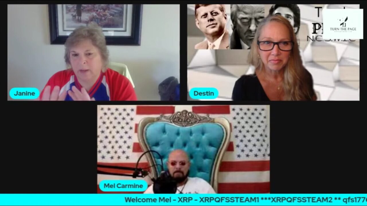 XRP, QFS, UBI with Mel Carmine on Turn the Page Show