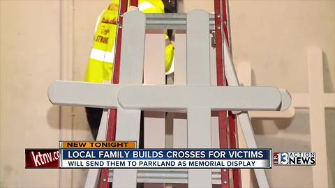 Las Vegas family sending crosses to Florida