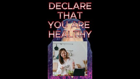 you ARE healthy