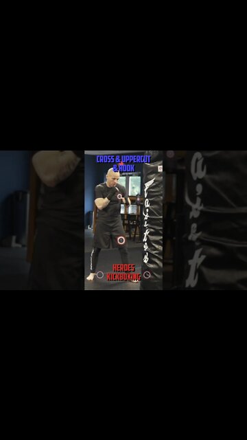 Heroes Training Center | Kickboxing & MMA "How To Double Up" Cross & Uppercut & Hook | #Shorts