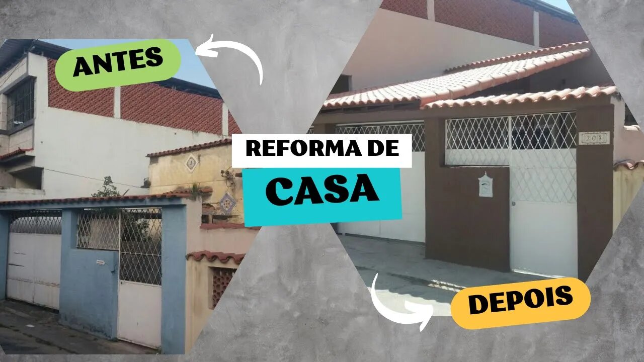 Precisando fazer uma reforma na sua casa? Veja essa reforma - antes e depois - ORÇAMENTO GRATUITO!