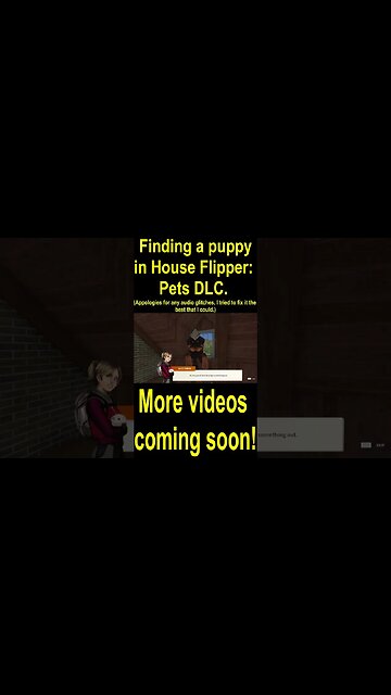 Finding a puppy in House Flipper: Pets DLC