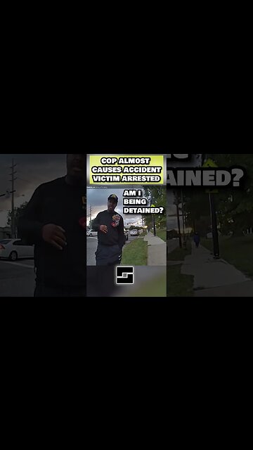 Cop Arrests Man She Almost Hit!