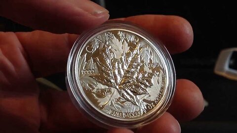 Silver Coin Unboxing: 2013 25th Anniversary Of The Silver Maple Leaf High Relief Piedfort