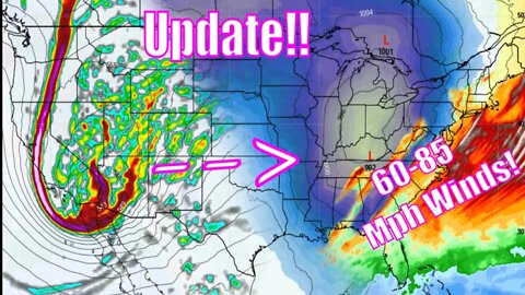 Monster Storm Update! Potential Hurricane Winds Coming! - The WeatherMan Plus Weather Channel