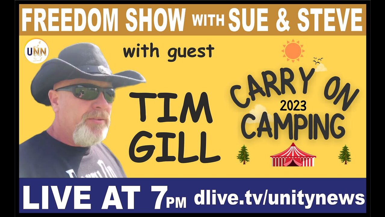 The Freedom Show with Sue & Steve - Ep 27 - Tim Gill - Carry on Camping