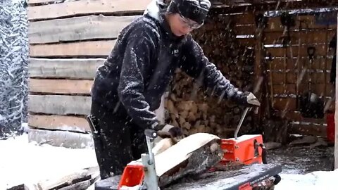 Cold Weather at the Cabin Life in Alaska && 14