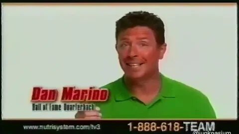 "Nutrisystem for Men Dan Marino Football Commercial" Lost Media (2007) 2000s