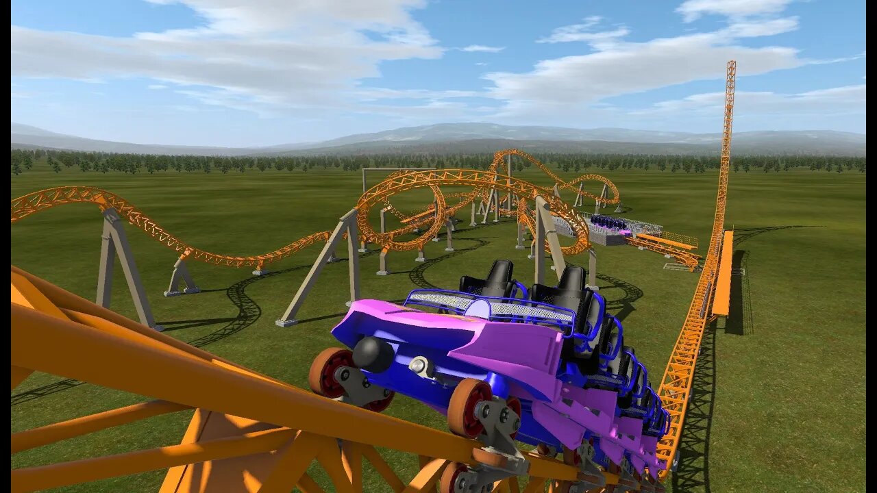 No Limits 2 - A switch track coaster "The Triple Twist" (4K @ 60fps)