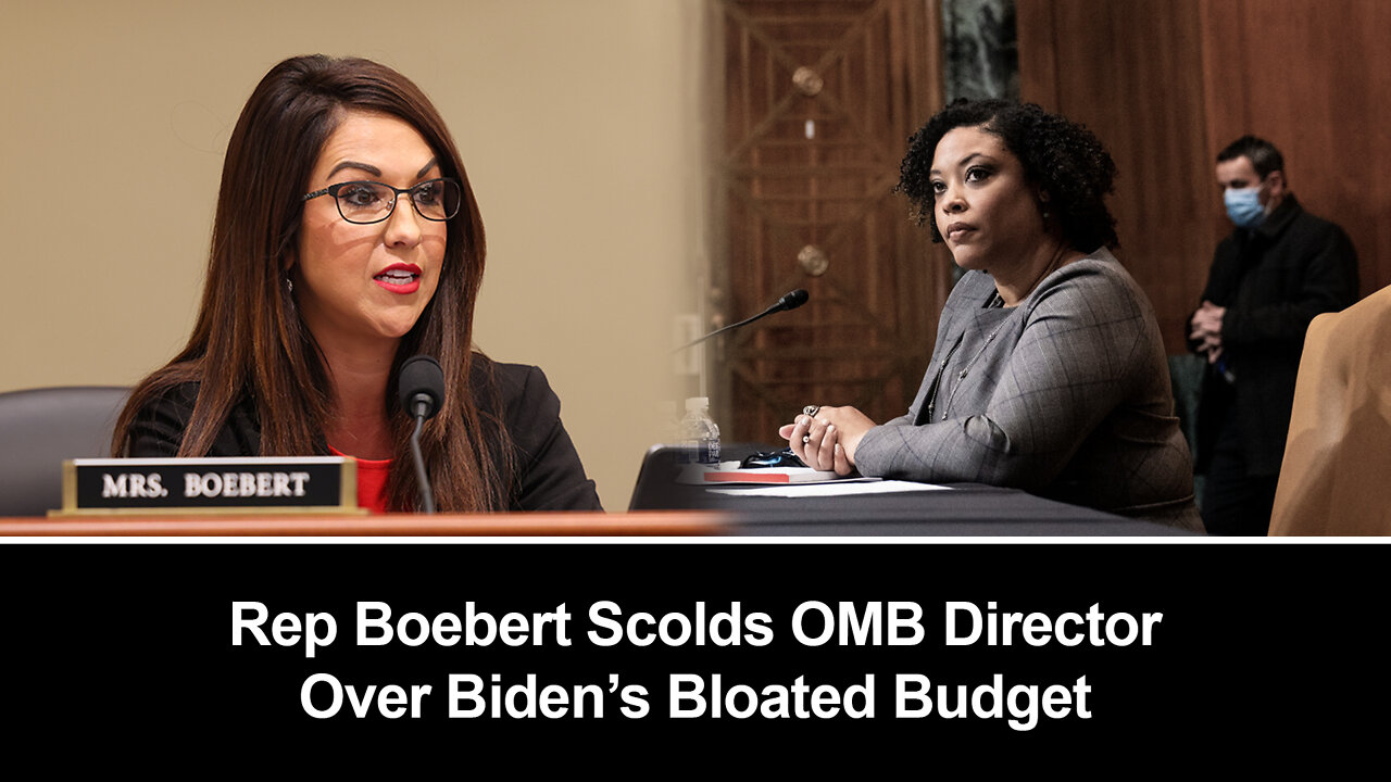 Congresswoman Boebert calls out Biden’s OMB Director for massive spending bill.