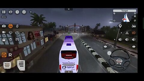 bus simulation Indonesia tour trip part 7 / volvo bus