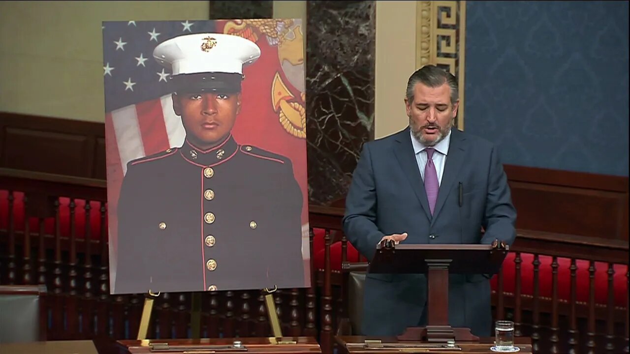 Sen. Cruz Honors Fallen Hero Lance Corporal David Espinoza on the Senate Floor