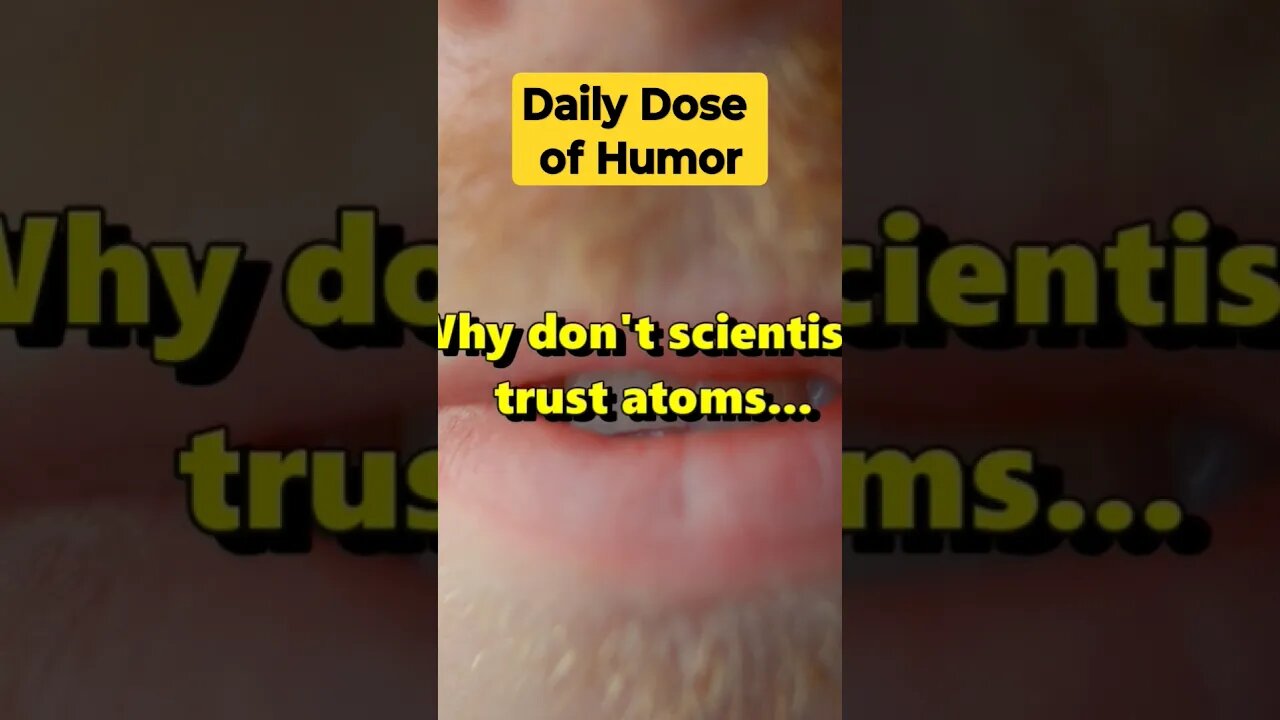 "Science's Trust Issues: Atoms' Deceptive Nature" #shorts #funny #subscribe
