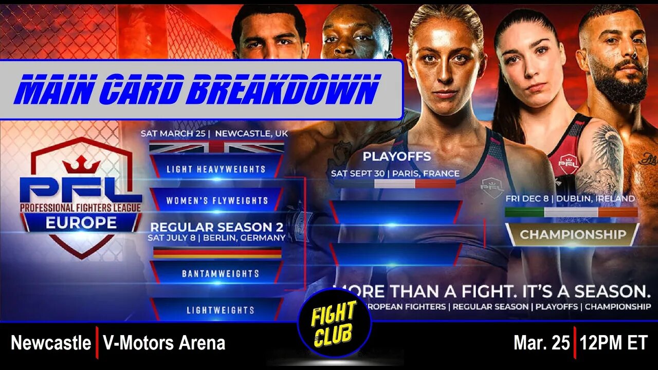 PFL Europe #1 - Main Card Breakdown & Predictions