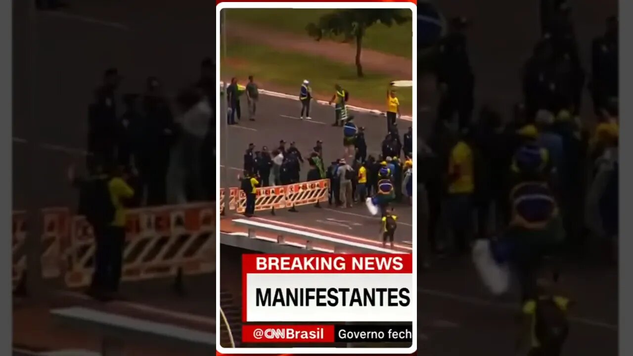 Manifestantes invadem Congresso Nacional | @shortscnn #shortscnn