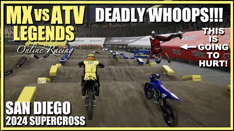 Deadly Whoops in San Diego MX vs ATV Legends Online Racing