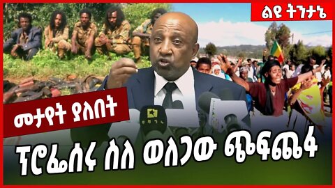 ፕሮፌሰሩ ስለ ወለጋው ጭፍጨፋ... Berhanu Nega | Welega | Amhara #Ethionews#zena#Ethiopia