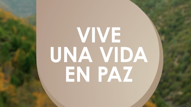 Vive una vida en paz.