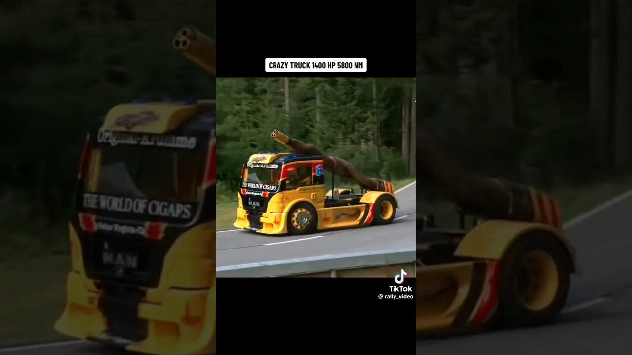 Crazy 1400HP Truck #trucks #truckdriving #v8