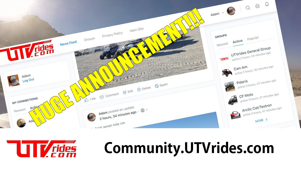 UTV Rides Community - Big Announcement