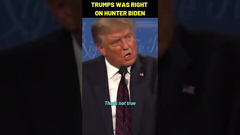 TRUMP WAS RIGHT ON HUNTER BIDEN LAPTOP