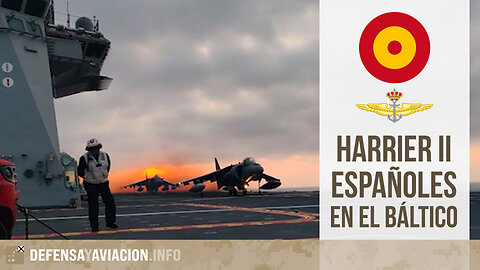 Harrier II españoles en el Báltico