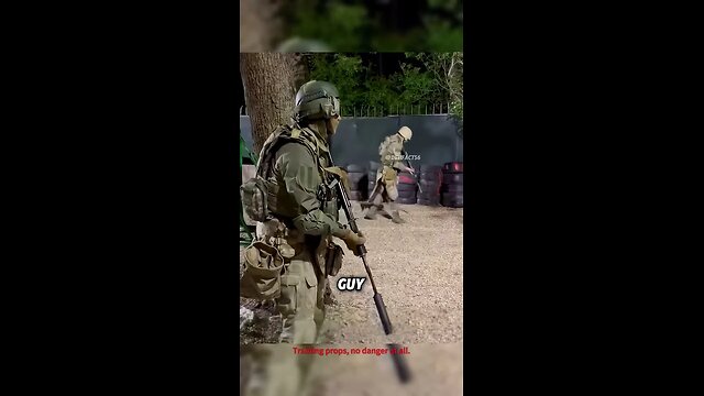 Russian soldier's movement training