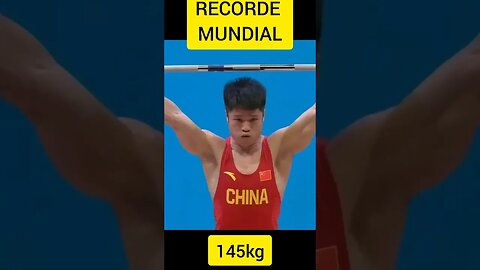 RECORDE MUNDIAL de Arranco. 145kg de Li Fabin (61kg). #Shorts