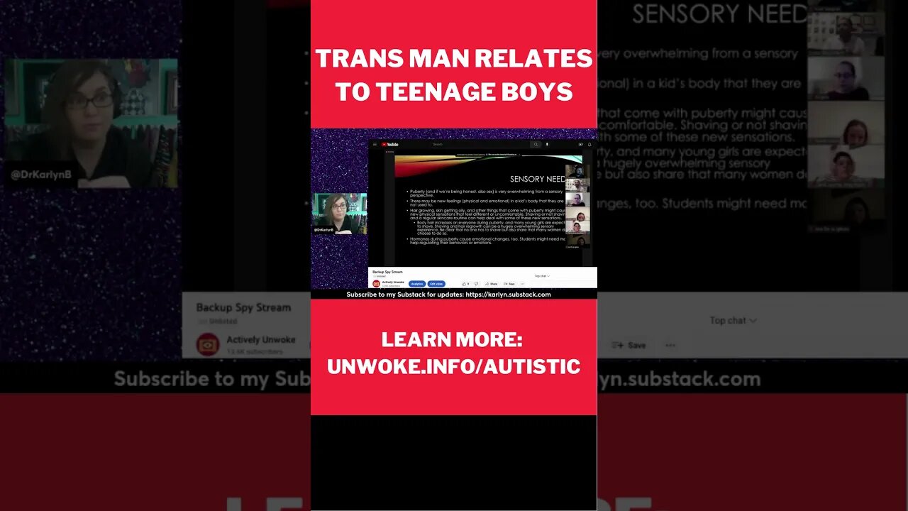 This trans autistic sex education teacher relates to 14-year-old boys #shorts