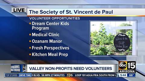 Celebrating volunteers at St. Vincent de Paul