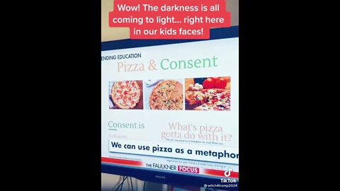 Pizza used as a metaphor for sex in a Connecticut school.