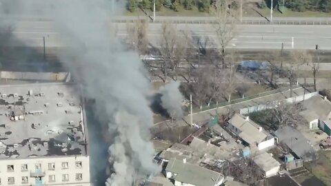 Azov Getting Hit with Strikes - Mariupol