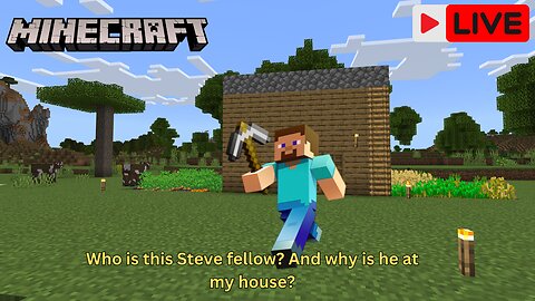 Minecraft - Steve stole my house guys, ask him to give it back