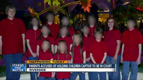 Parents accused of shackling children to appear in court