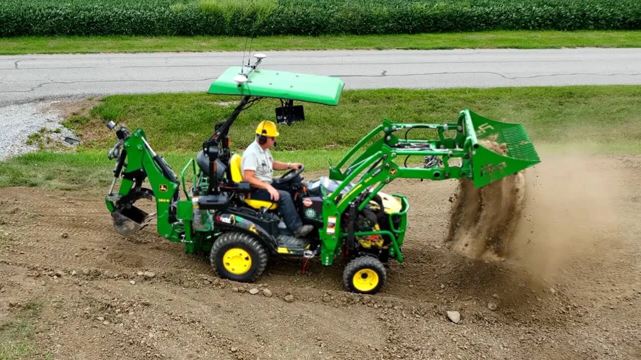 Compact Tractor Rock Bucket Saves The Day! Move A Mountain Day 2!
