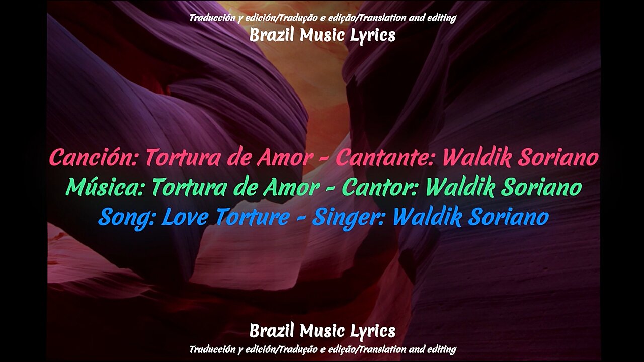 Brazilian Music: Love Torture - Singer: Waldik Soriano