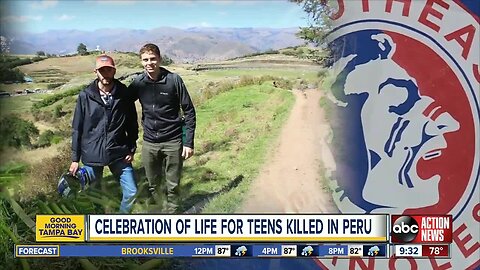 Family, friends hold celebration of life for Bradenton teens killed in Peru