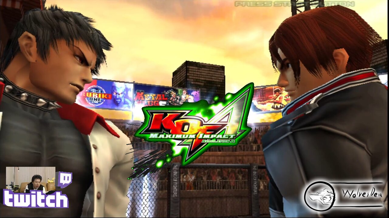 (PS2) KOF Maximum Impact Reg A - 01 - Team 1 - Kyo Kusanagi, Iori Yagami, Ninon Beart