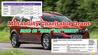 Motability Foundation Grants - pushing EV's Agenda