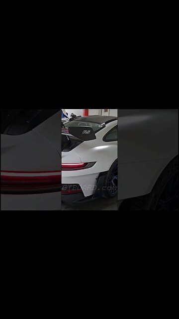 😱Matte White Porsche 911 GT3 RS Weissach Package with Indigo Blue Wheels at Autoshield Sweden 💯