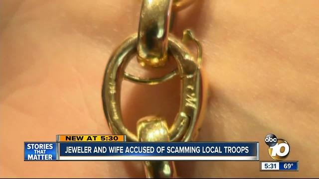 North County jewelers accused of ripping off troops