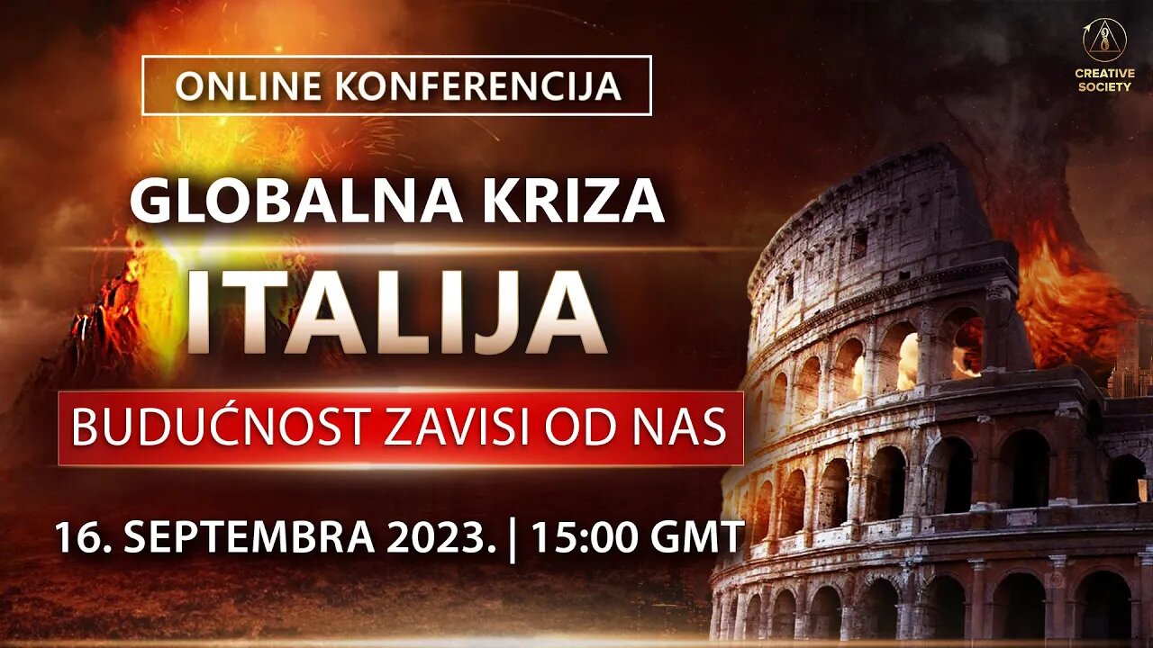 GLOBALNA KRIZA. ITALIJA. BUDUĆNOST ZAVISI OD NAS I Online-konferencija 16. septembra 2023.