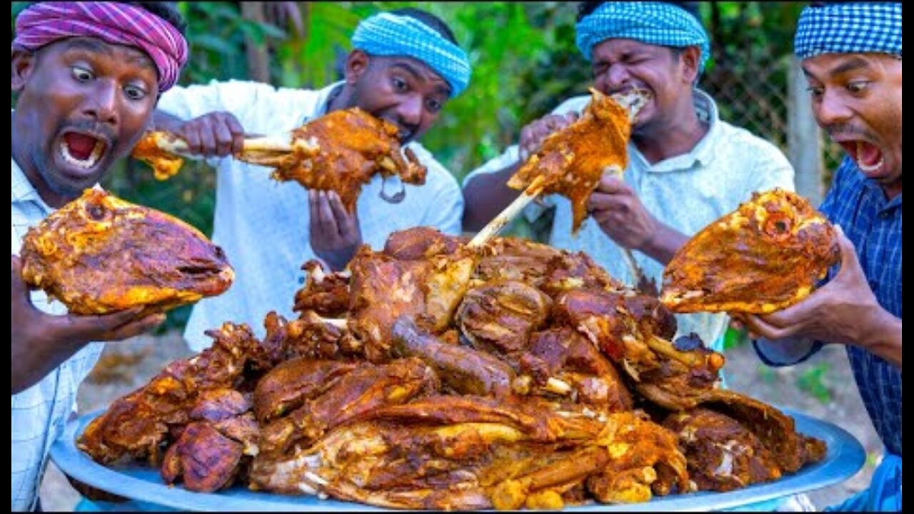 MUTTON SHUWA | Traditional Omani Shuwa Recipe Cooking in Indian Village | Underground Slow Cooking