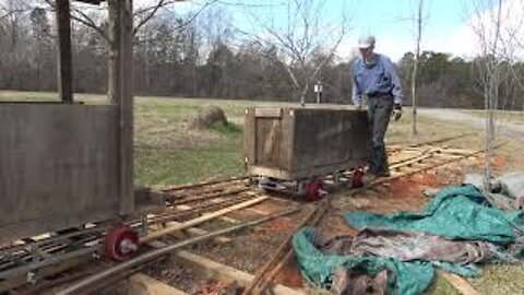 Test Running The 2 Foot Gauge Backyard Train Without An Engine 2-16-22