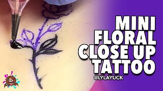 Mini Floral Close Up Tattoo