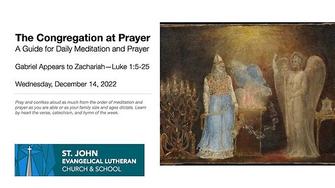 Gabriel Appears to Zachariah—Luke 1:5-25