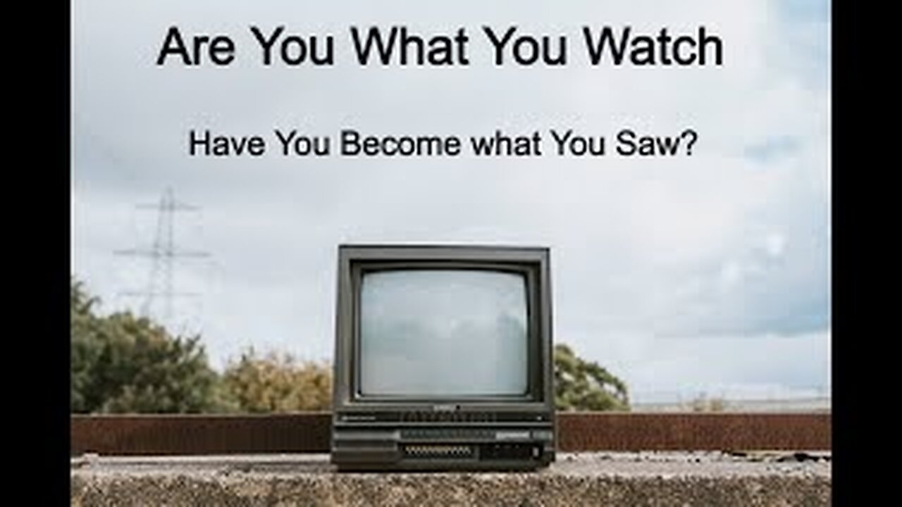 Are You What You Watch Have You Become What You Saw