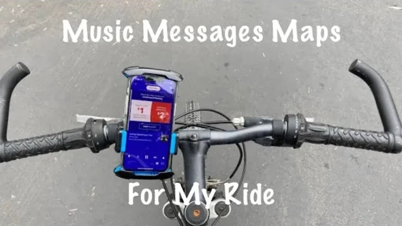 Andobil Bike Phone Mount Review. Music Message Maps Access!